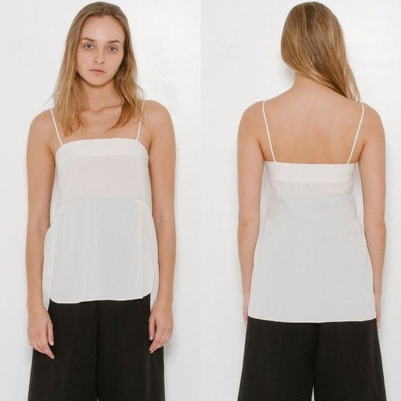 Helmut Lang Ecru Hi/Low Spaghetti Strap Ca… - Picture 3 of 15